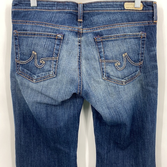 AG Adriano Goldshmied The Belle Flare Jeans Boho Gypsy Mid Rise Blue Size 30 - Picture 8 of 12